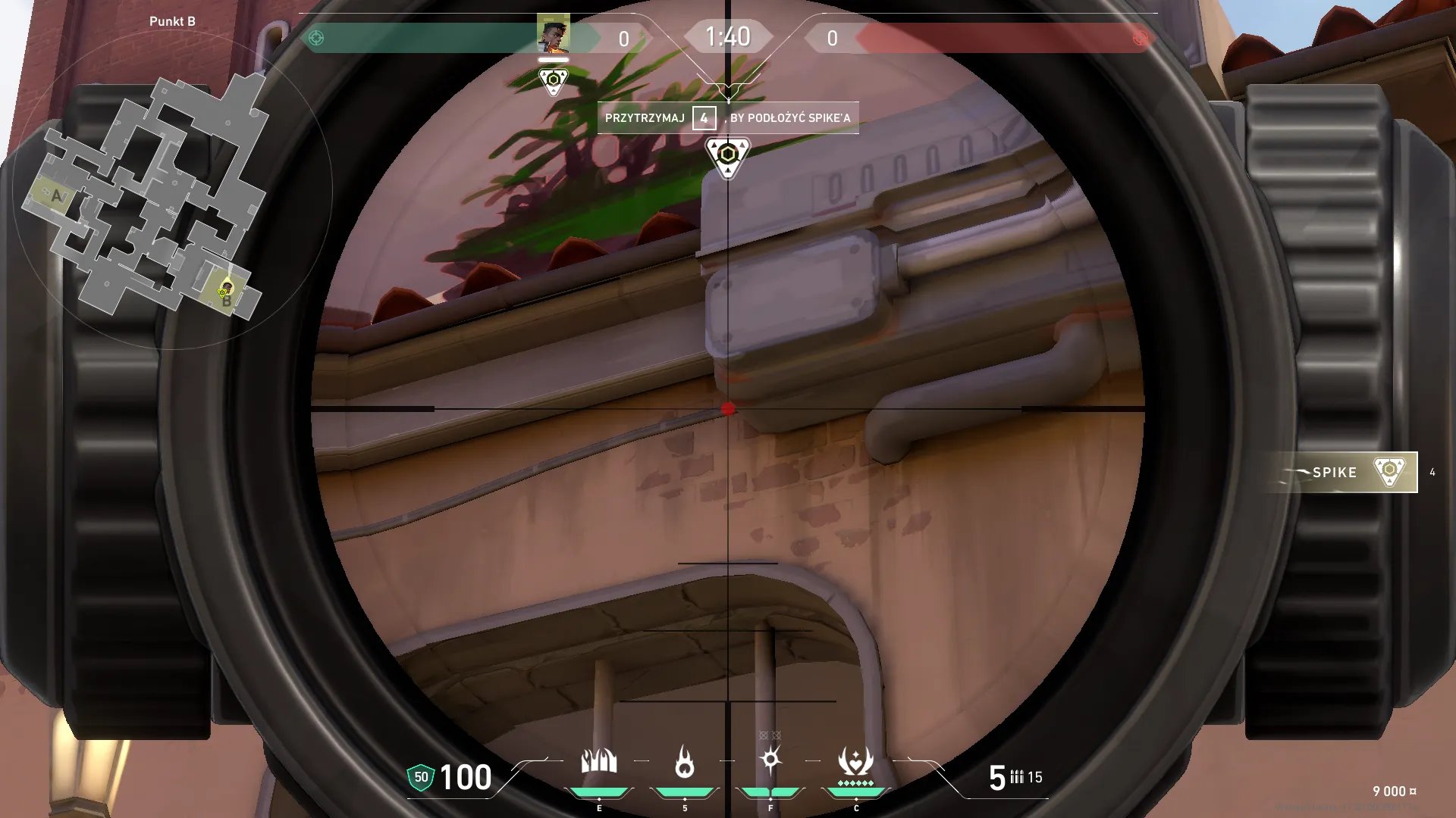 Phoenix Hot Hands on Ascent Defense Site B — step 3 of 4: Aim — line up the shot