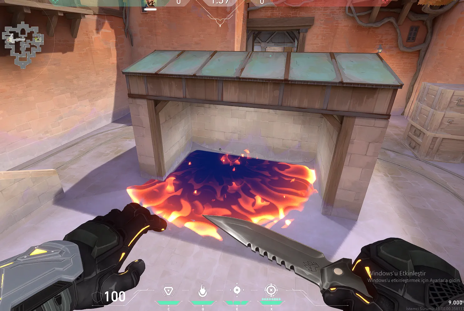 Brimstone Incendiary on Corrode Attack Site B — step 3 of 3: Result
