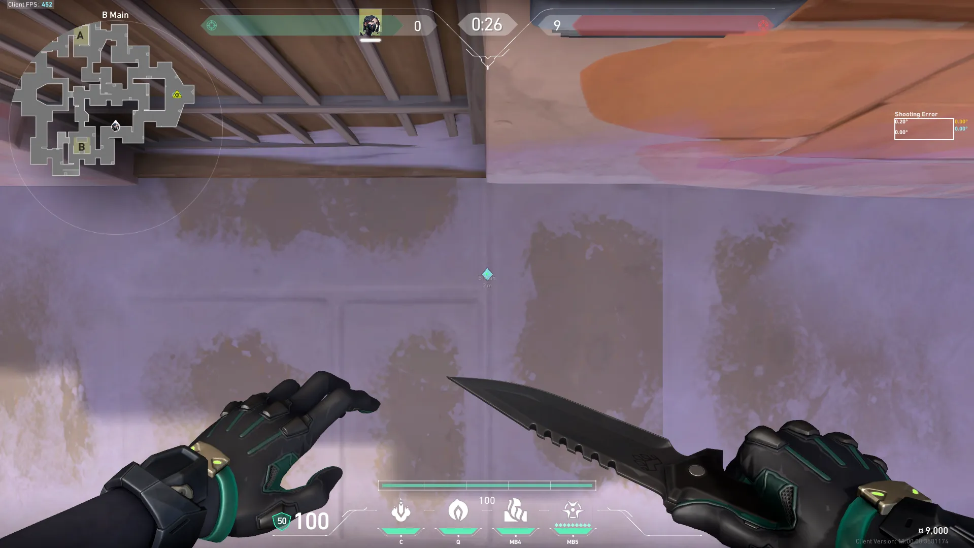 Viper Poison Cloud on Corrode Attack Site B — step 1 of 3: Position — where to stand