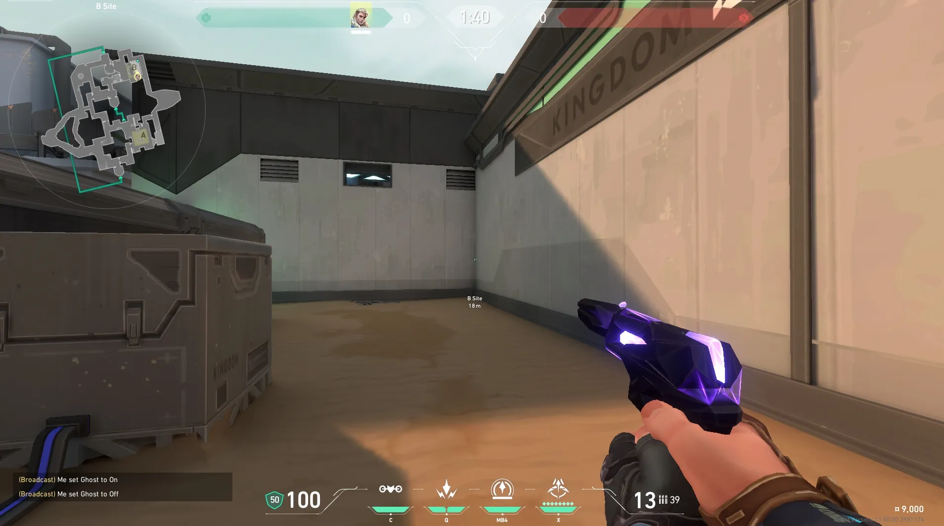 Sova Recon Bolt on Bind Defense Site A — step 1 of 5: Position — where to stand