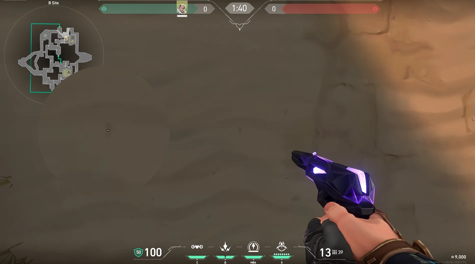 Sova Recon Bolt on Bind Defense Site A — step 2 of 5: Aim — line up the shot