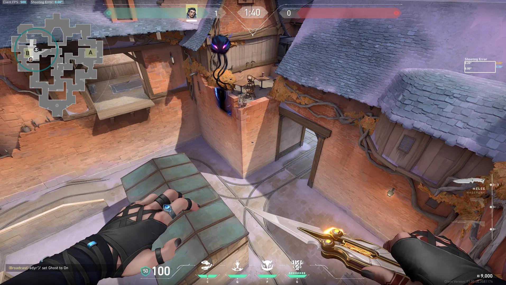 Fade Haunt on Corrode Attack Site B — step 3 of 3: Result