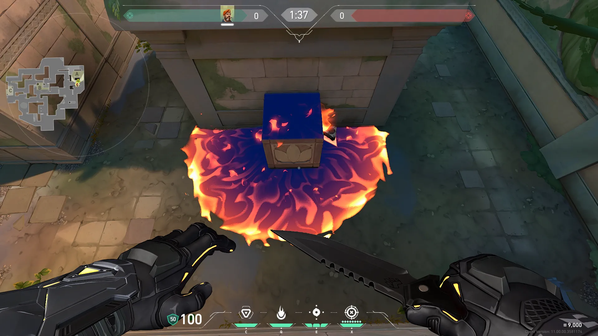 Brimstone Incendiary on Lotus Attack Site A — step 3 of 3: Result