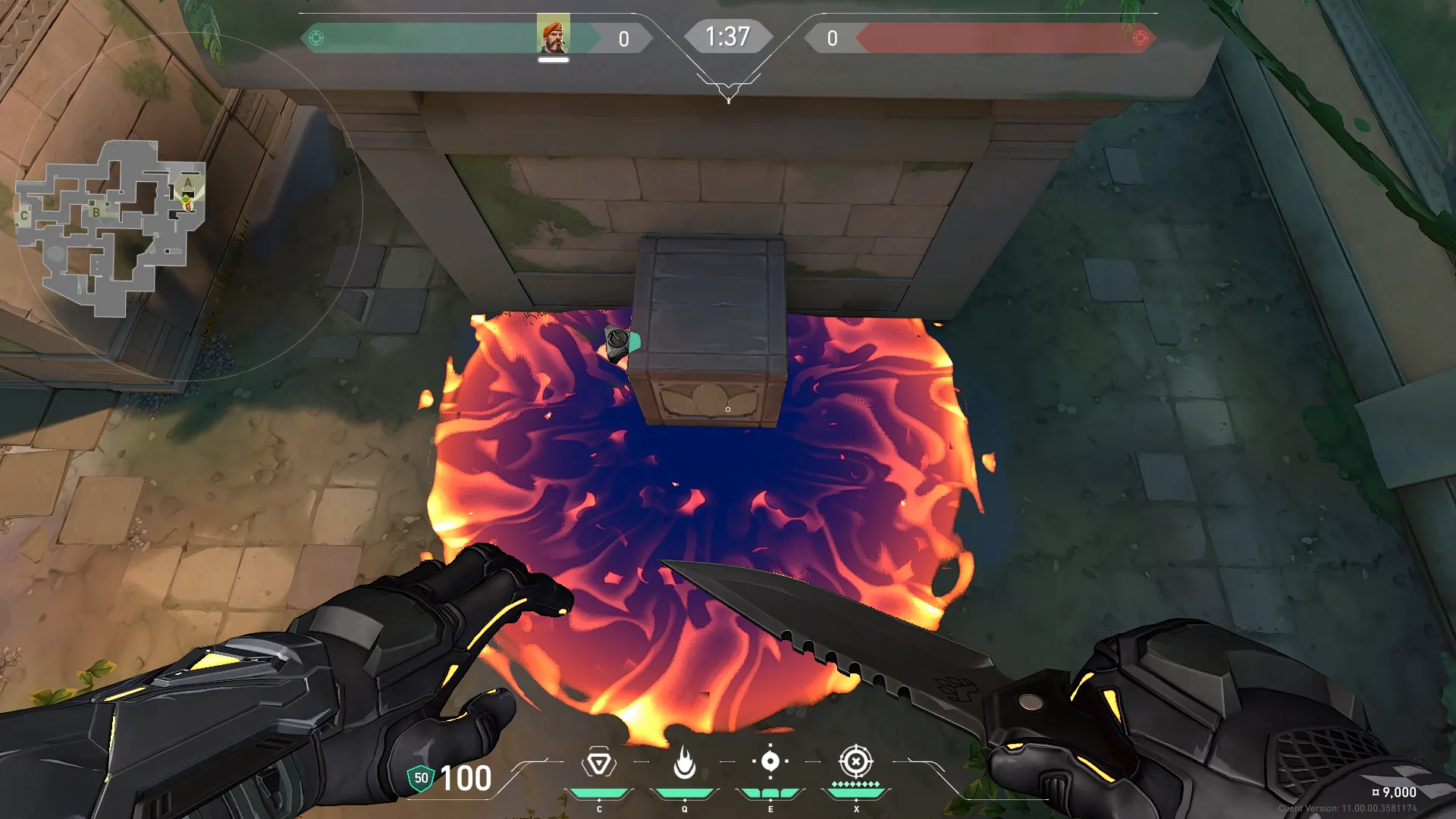 Brimstone Incendiary on Lotus Attack Site A — step 3 of 3: Result