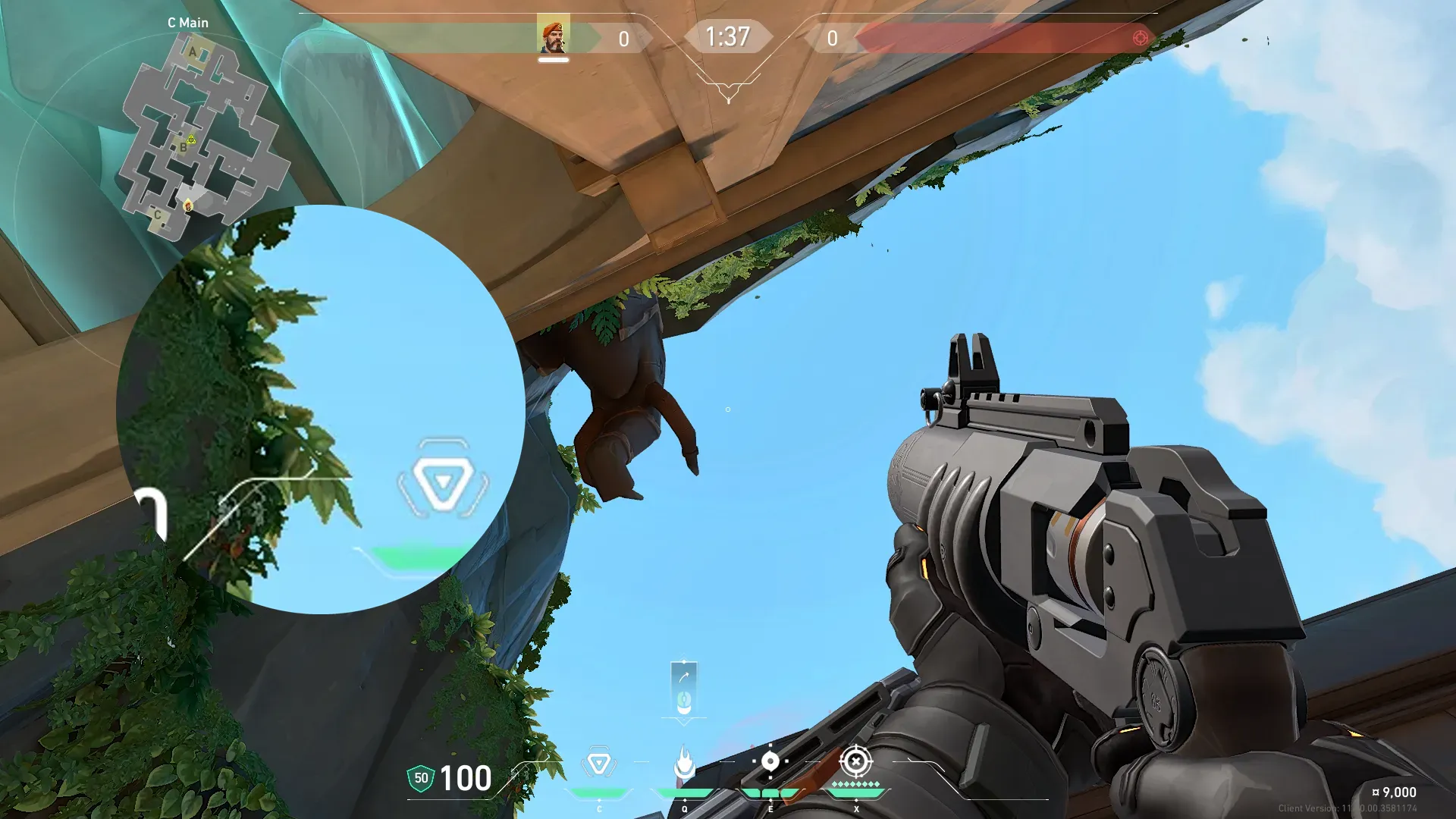 Brimstone Incendiary on Lotus Attack Site B — step 2 of 3: Aim — line up the shot