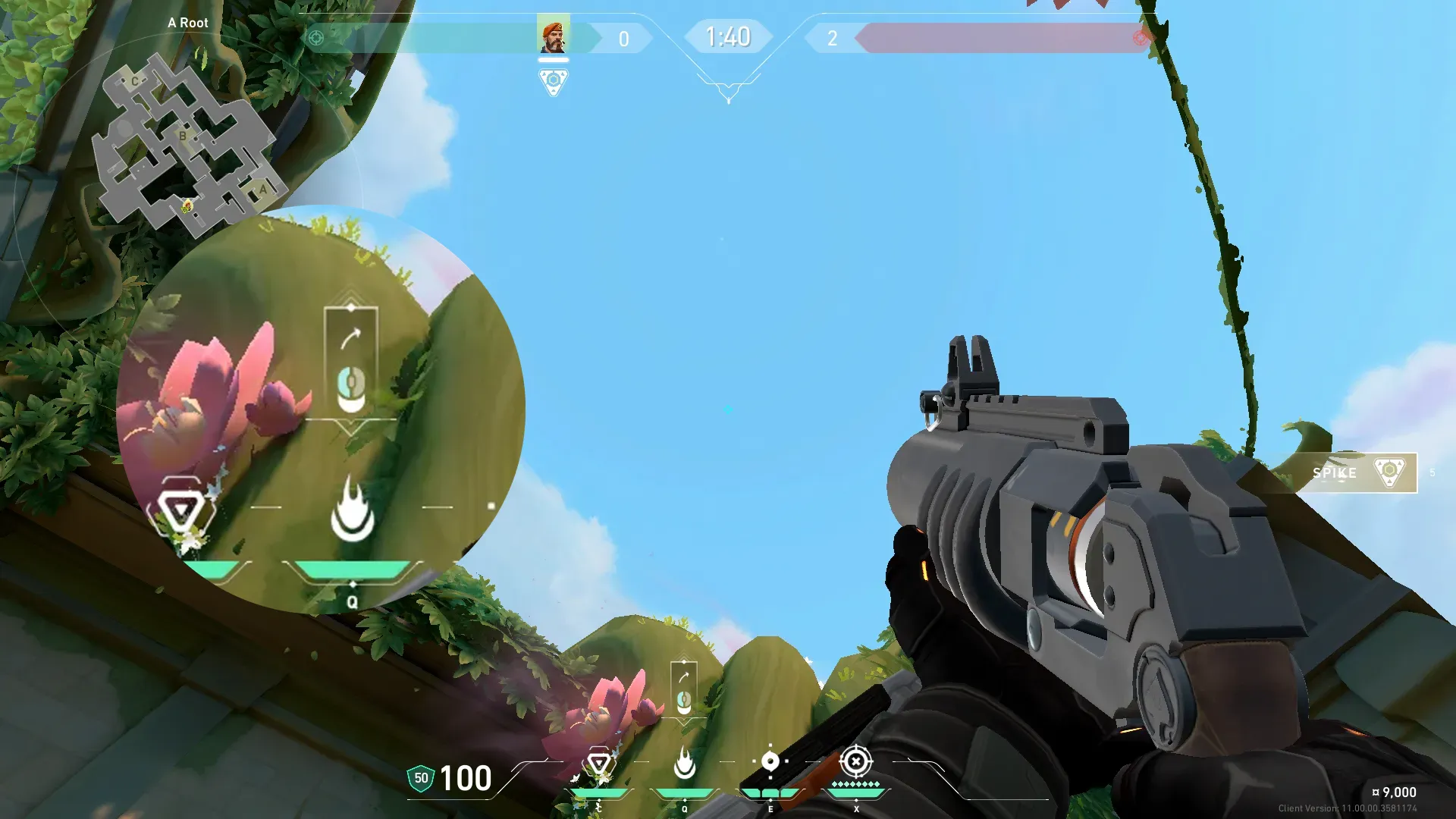 Brimstone Incendiary on Lotus Attack Site B — step 2 of 3: Aim — line up the shot
