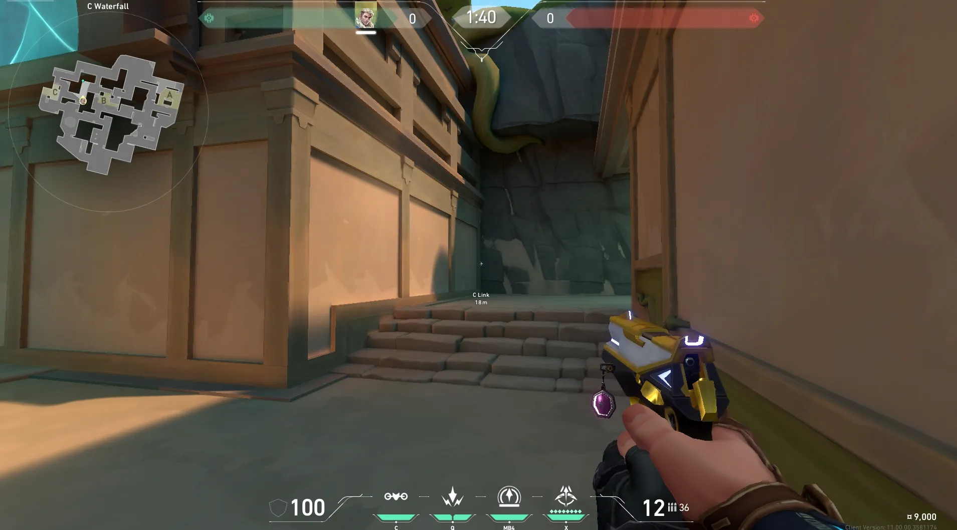 Sova Recon Bolt on Lotus Defense Site C — step 1 of 5: Position — where to stand