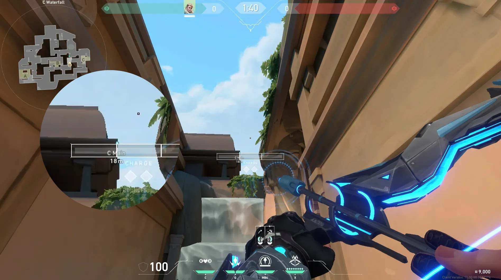 Sova Recon Bolt on Lotus Defense Site C — step 5 of 6: Aim — line up the shot