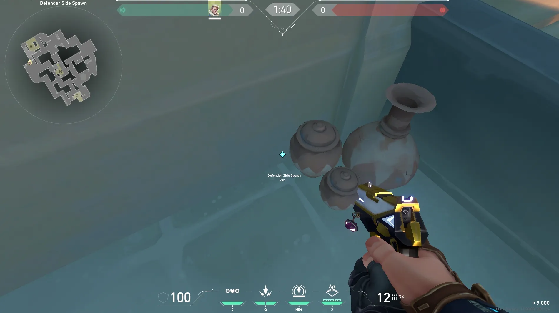 Sova Recon Bolt on Lotus Defense Site B — step 2 of 6: Aim — line up the shot