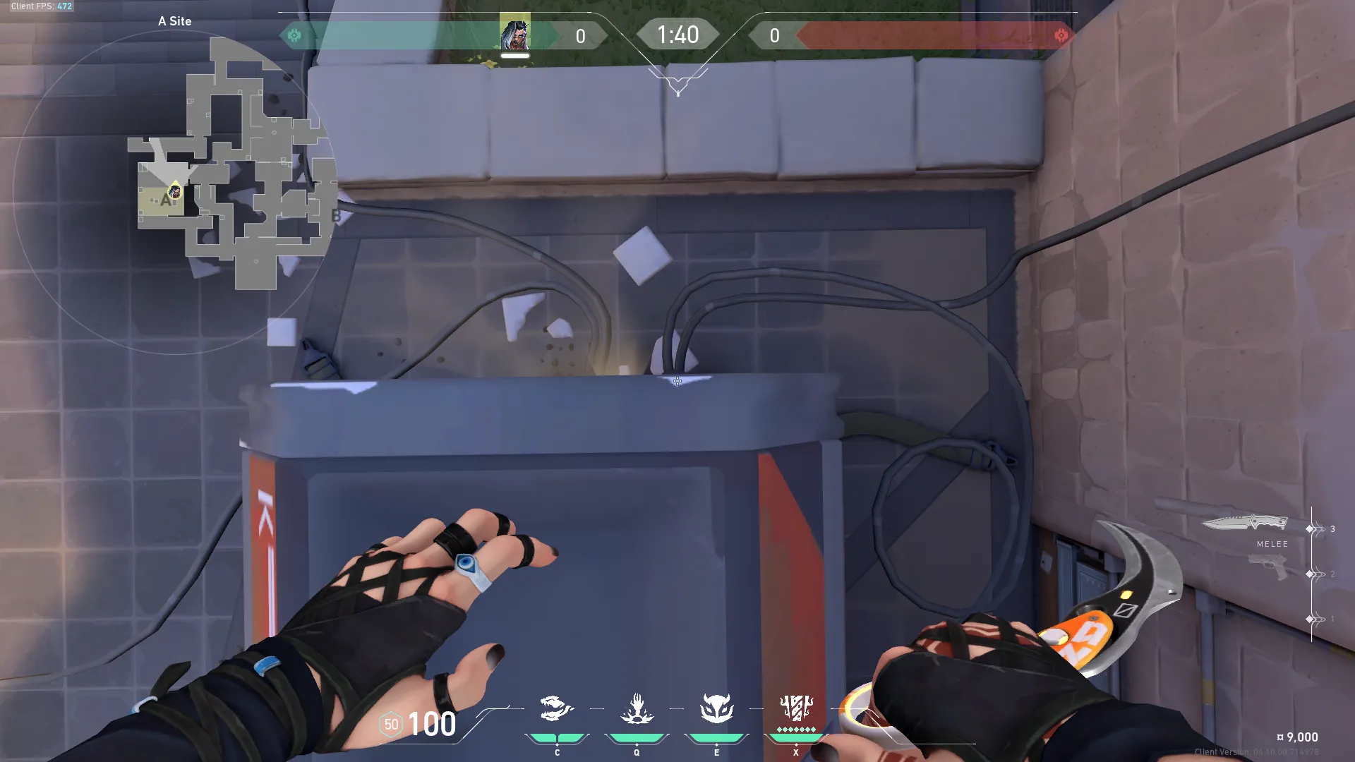 Fade Haunt on Ascent Defense Site A — step 1 of 3: Position — where to stand
