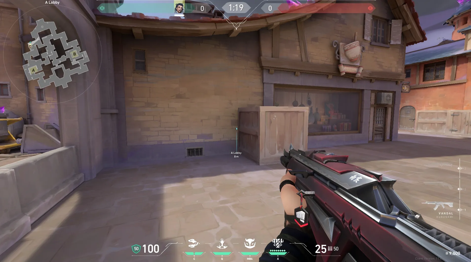 Fade Haunt on Corrode Attack Site A — step 1 of 4: Position — where to stand