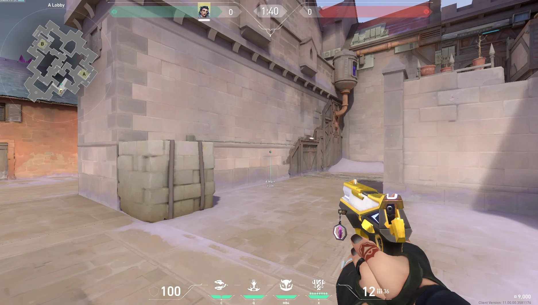 Fade Haunt on Corrode Attack Site A — step 1 of 7: Position — where to stand