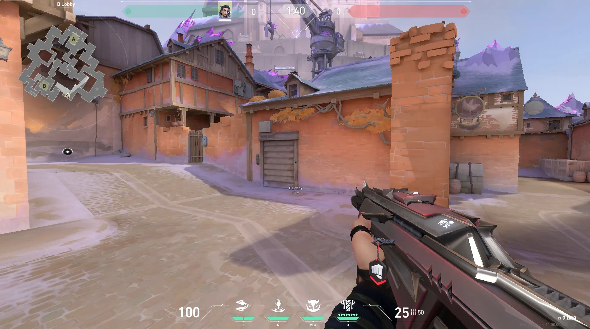 B Lobby to B Site (attack) — Fade lineup on Corrode