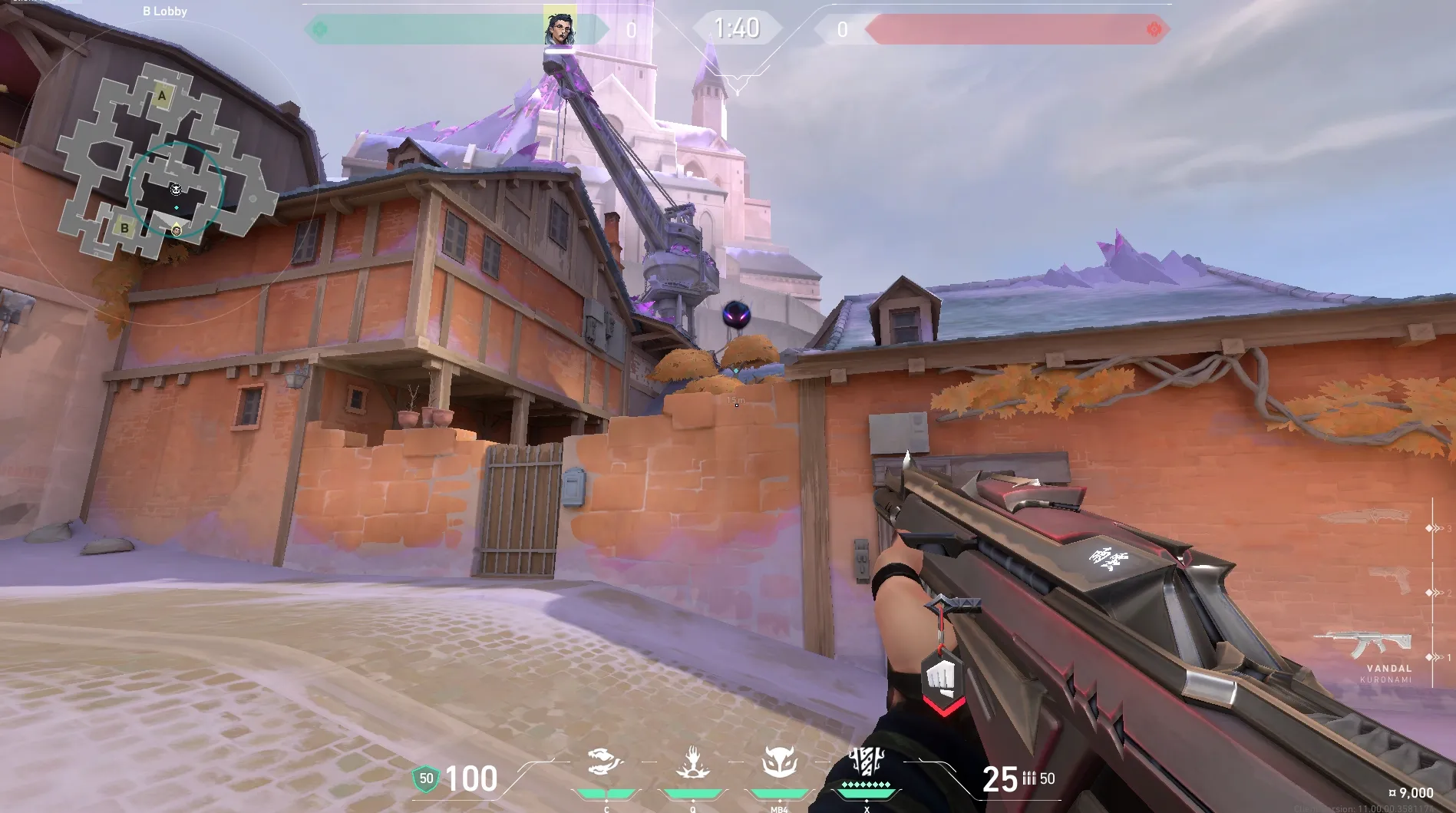 Fade Haunt on Corrode Attack Mid — step 5 of 6: Aim — line up the shot
