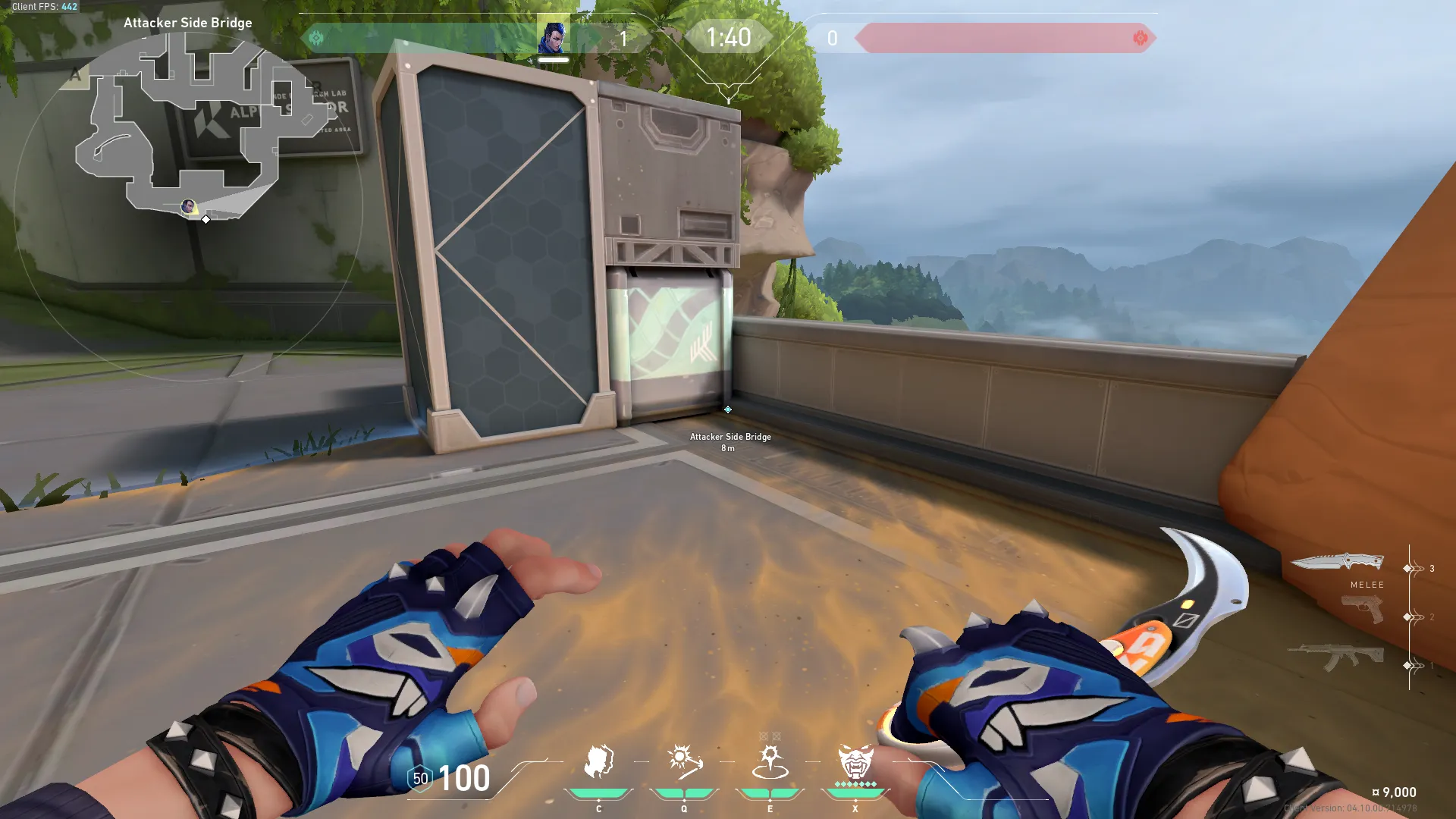 Yoru Gatecrash on Fracture Attack Site B — step 1 of 3: Position — where to stand