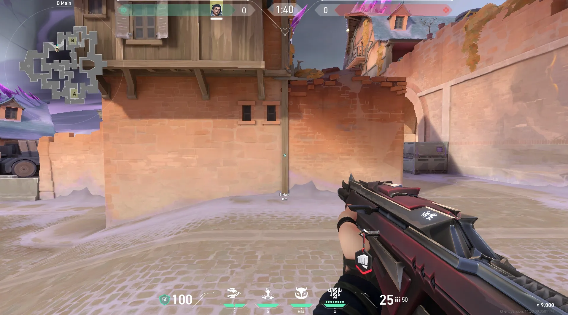 B Lobby to Mid Stairs #2 — Fade lineup on Corrode