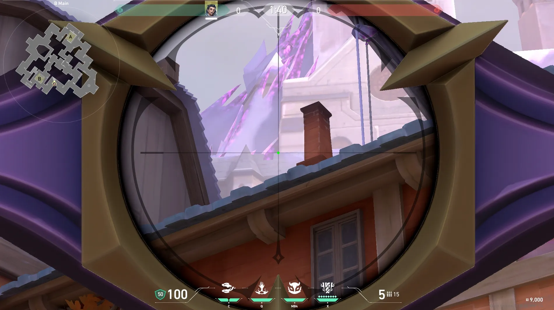 Fade Haunt on Corrode Attack Mid — step 3 of 6: Aim — line up the shot