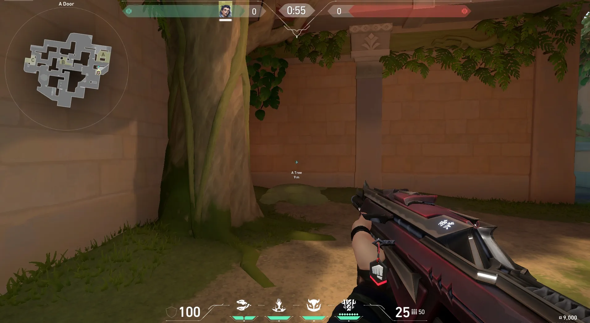 Fade Haunt on Lotus Attack Site A — step 1 of 4: Position — where to stand