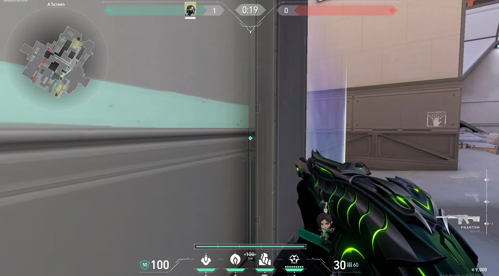 Viper Toxic Screen on Icebox Defense Site A — step 2 of 6: Aim — line up the shot