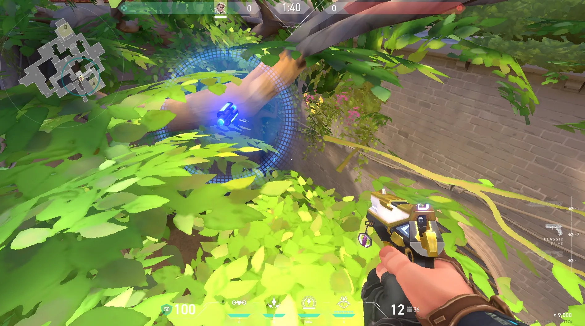 Sova Recon Bolt on Ascent Attack Site A — step 5 of 6: Aim — line up the shot