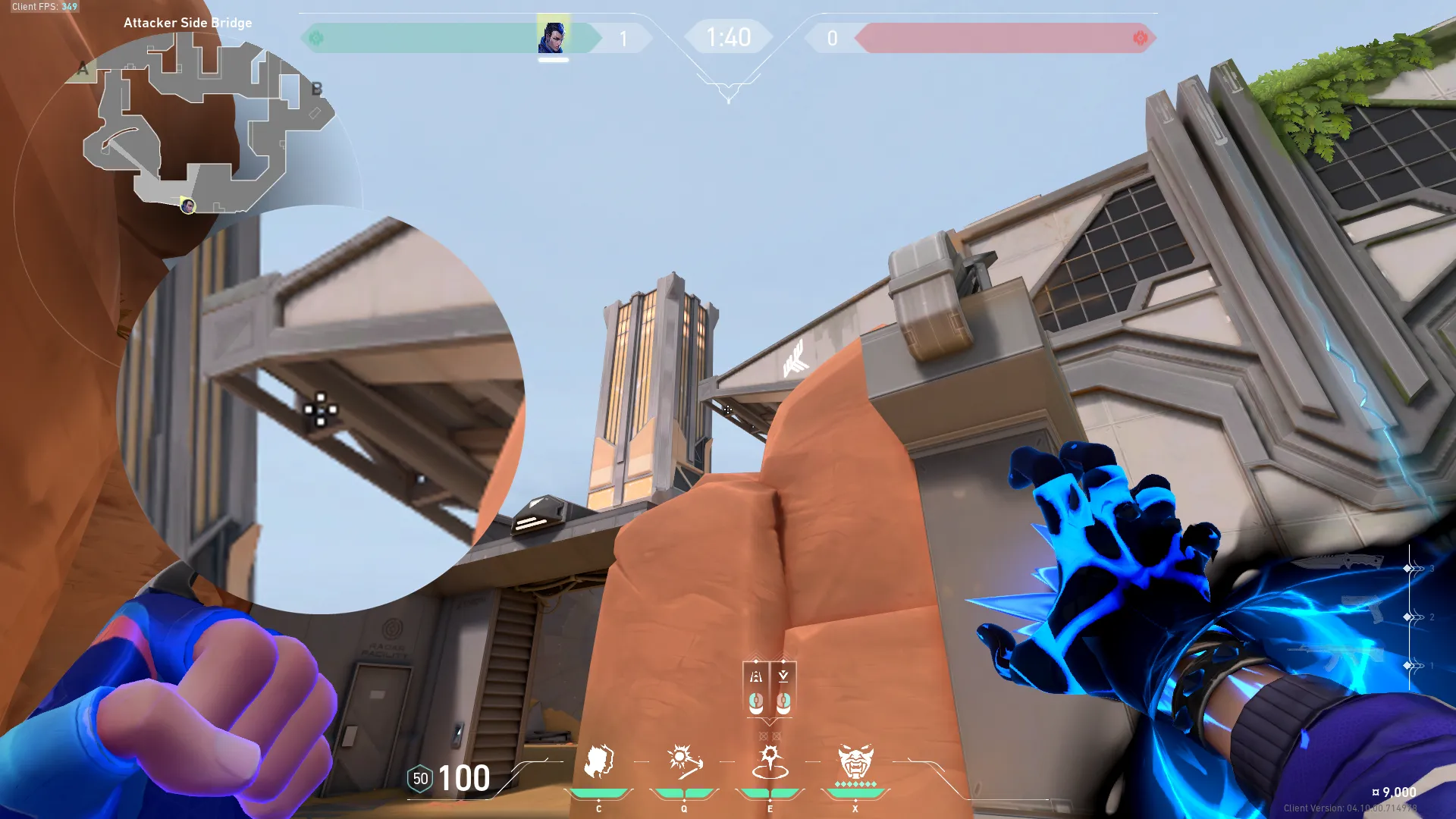 Yoru Gatecrash on Fracture Attack Site A — step 2 of 3: Aim — line up the shot