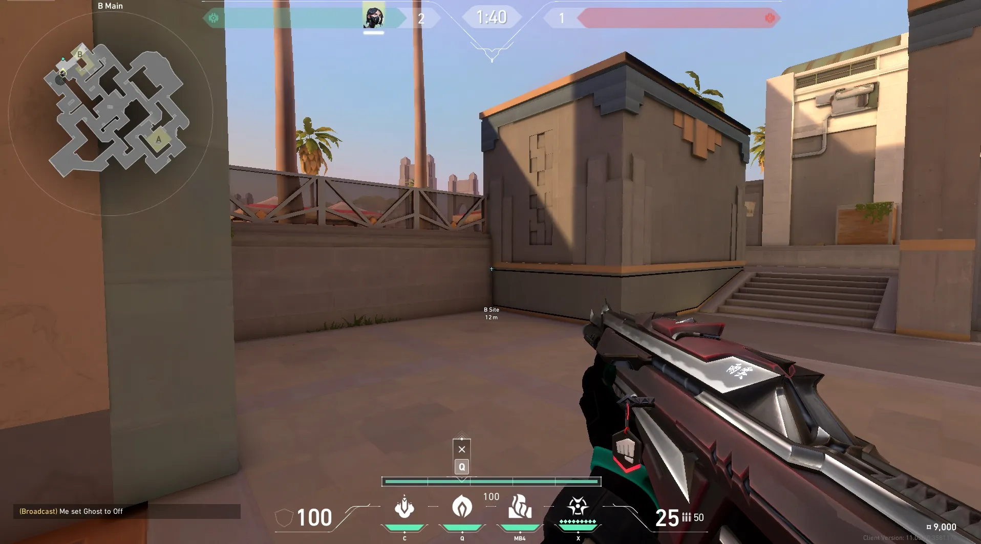 B Site to B Main (one-way) — Viper lineup on Sunset