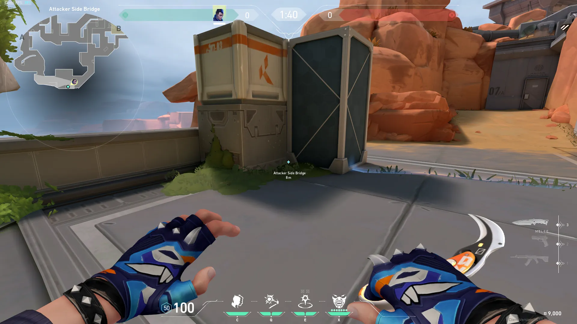 Yoru Gatecrash on Fracture Attack Site B — step 1 of 3: Position — where to stand