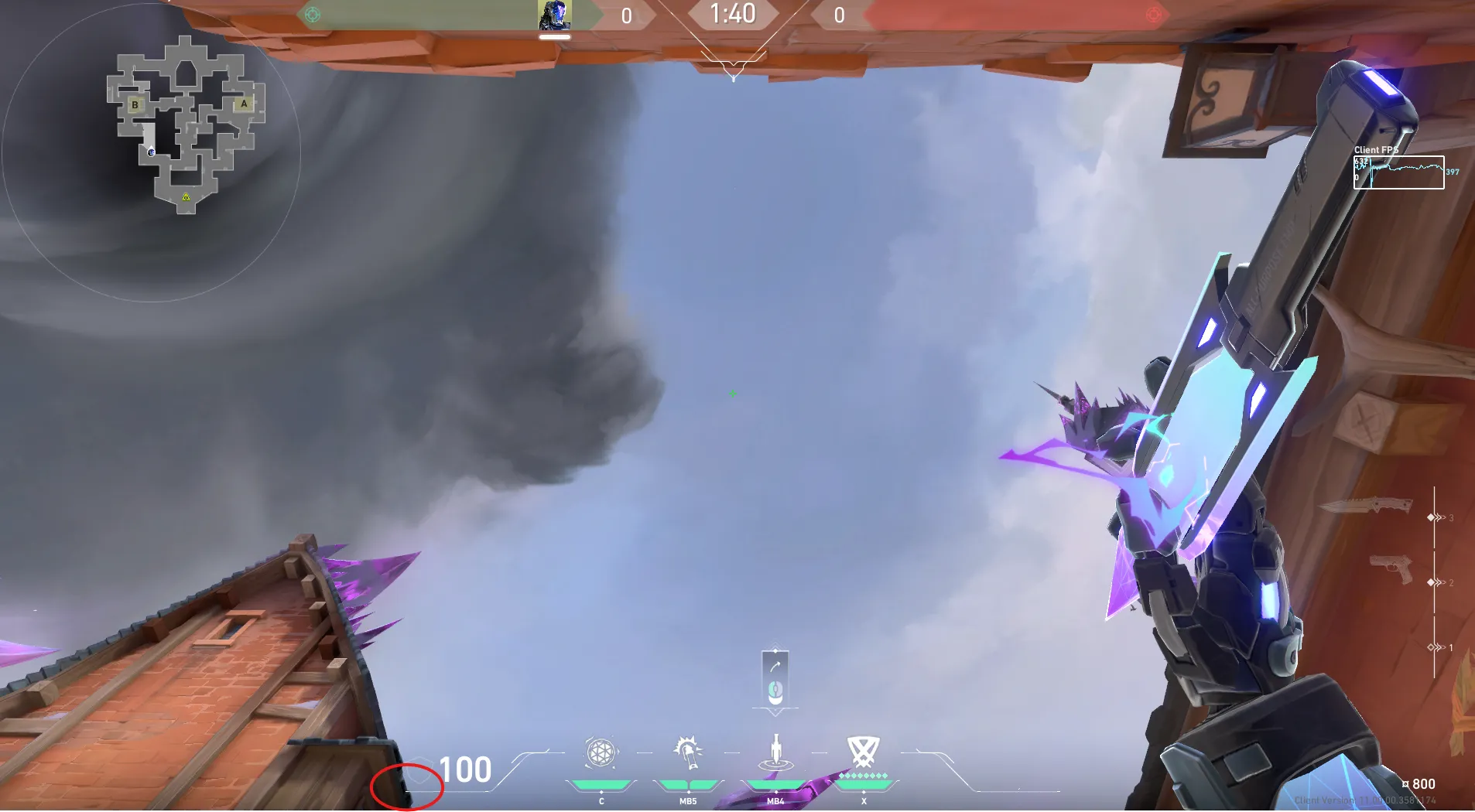 KAY/O Zero_Point on Corrode Attack Site B — step 2 of 3: Aim — line up the shot