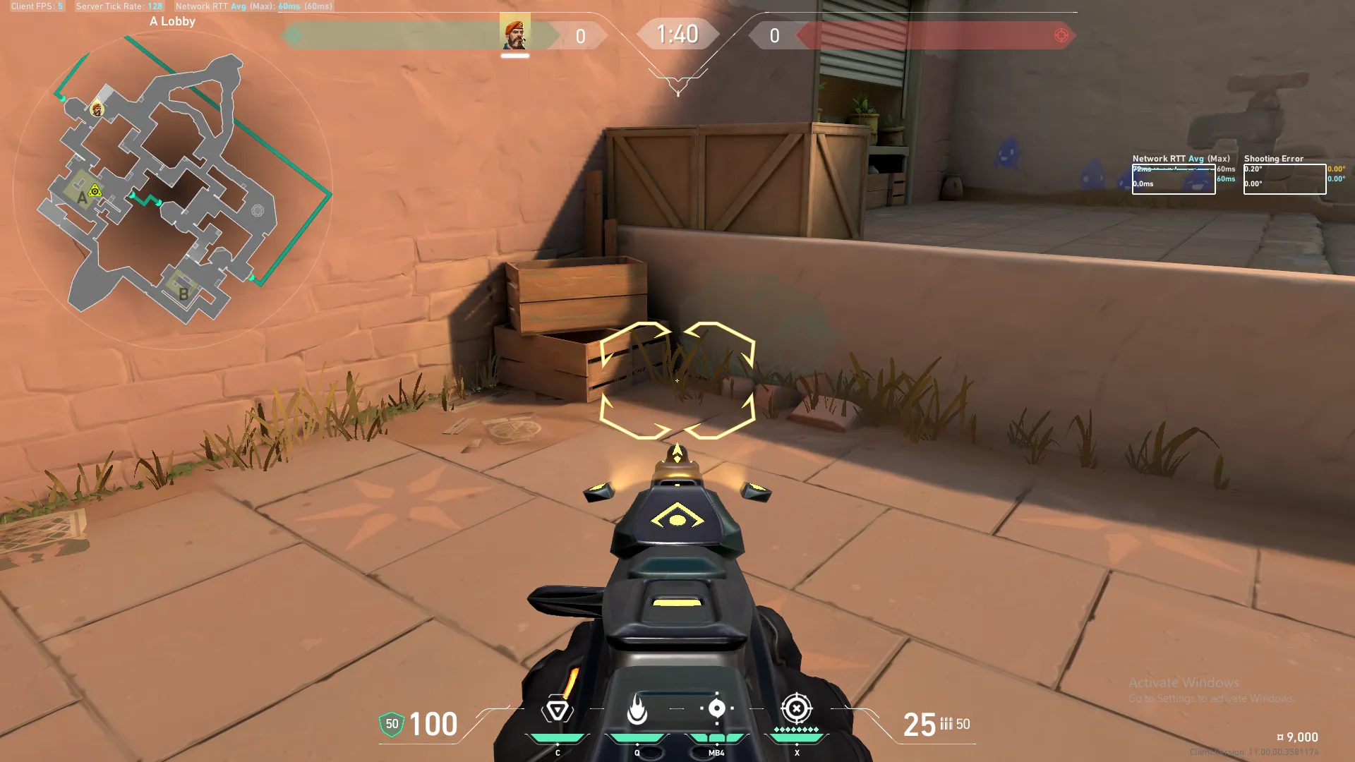Brimstone Incendiary on Bind Attack Site A — step 1 of 3: Position — where to stand
