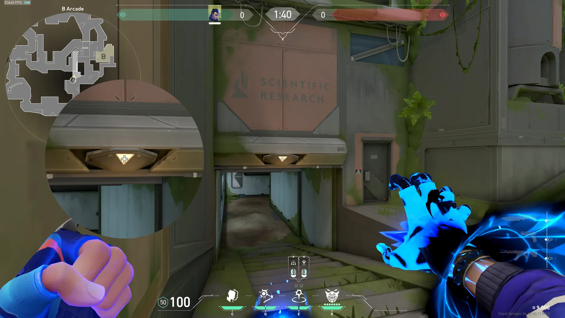 Yoru Gatecrash on Fracture Attack Site B — step 2 of 3: Aim — line up the shot