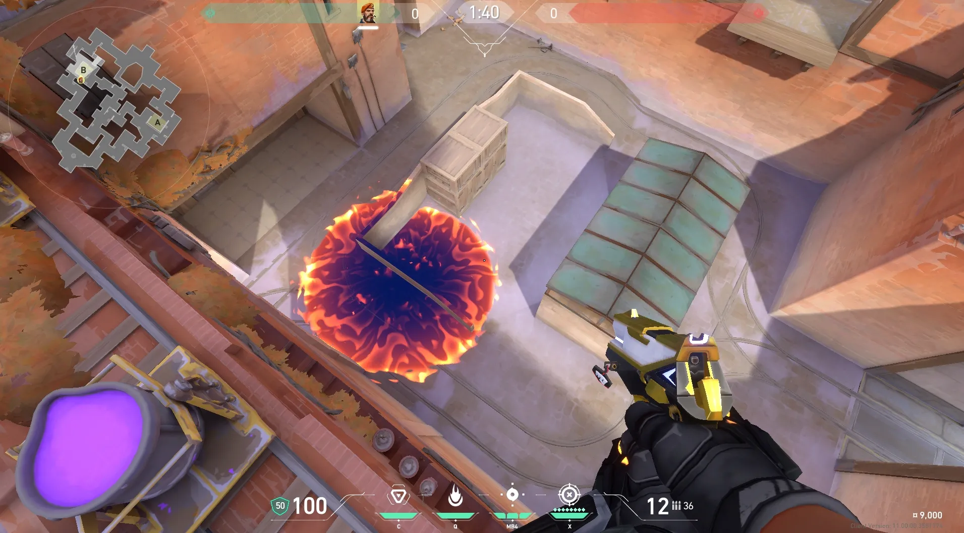 Brimstone Incendiary on Corrode Attack Site B — step 4 of 4: Result