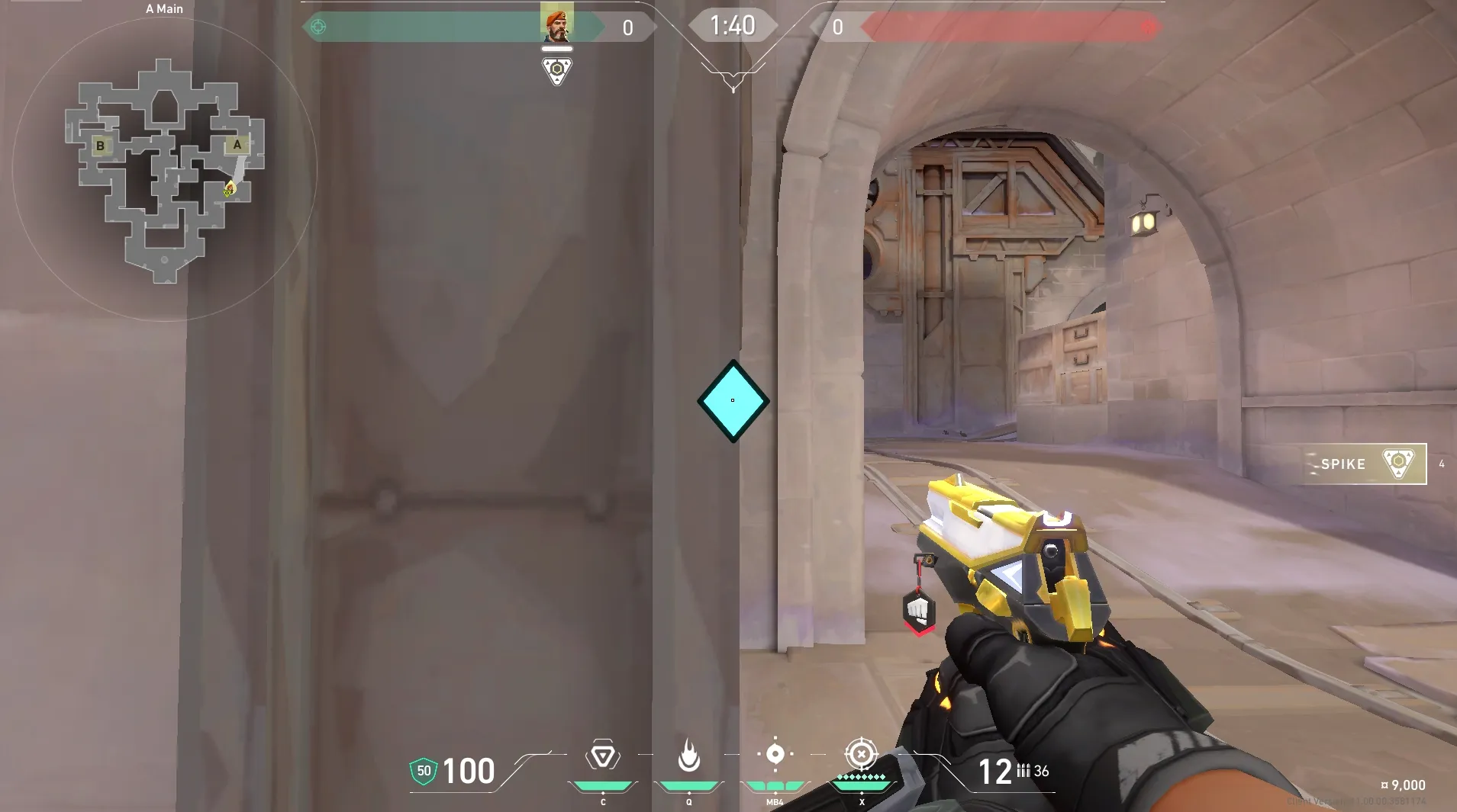 Brimstone Incendiary on Corrode Attack Site A — step 2 of 5: Aim — line up the shot