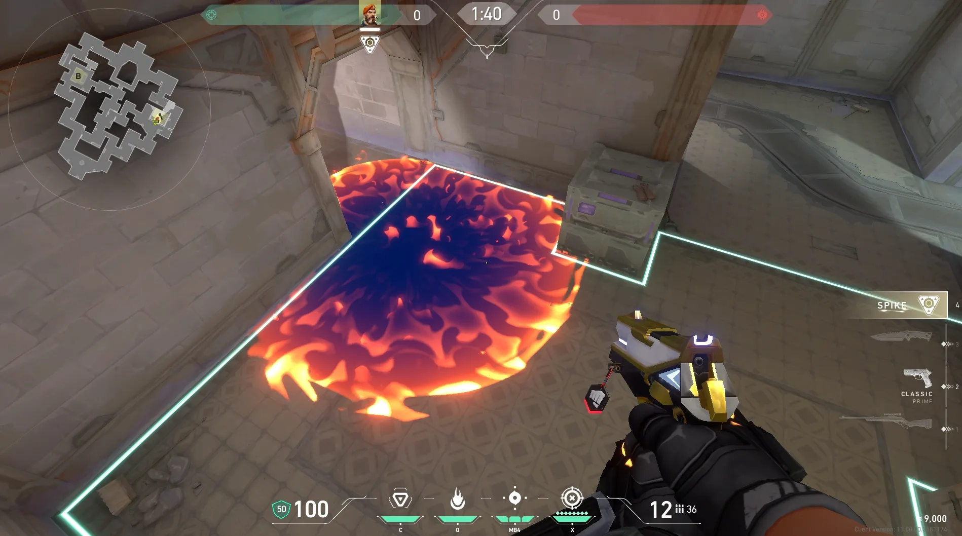 Brimstone Incendiary on Corrode Attack Site A — step 5 of 5: Result