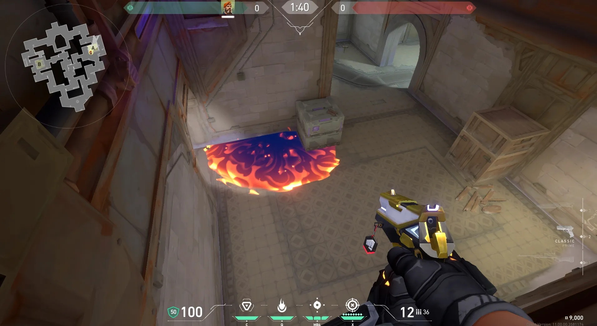 Brimstone Incendiary on Corrode Attack Site A — step 5 of 5: Result