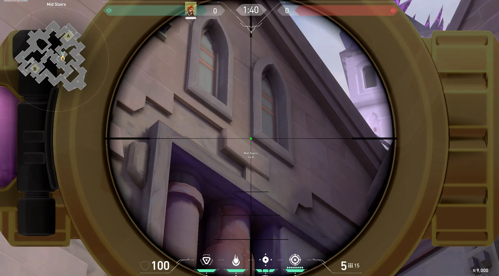 Brimstone Incendiary on Corrode Attack Site A — step 3 of 5: Aim — line up the shot
