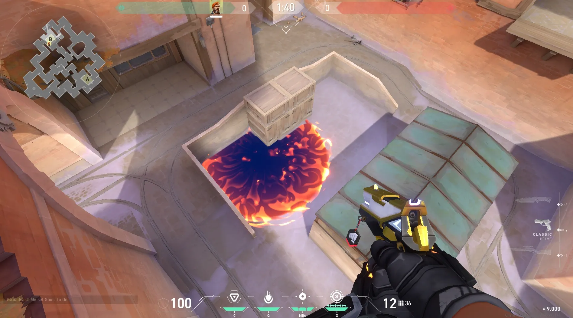 Brimstone Incendiary on Corrode Attack Site B — step 4 of 4: Result