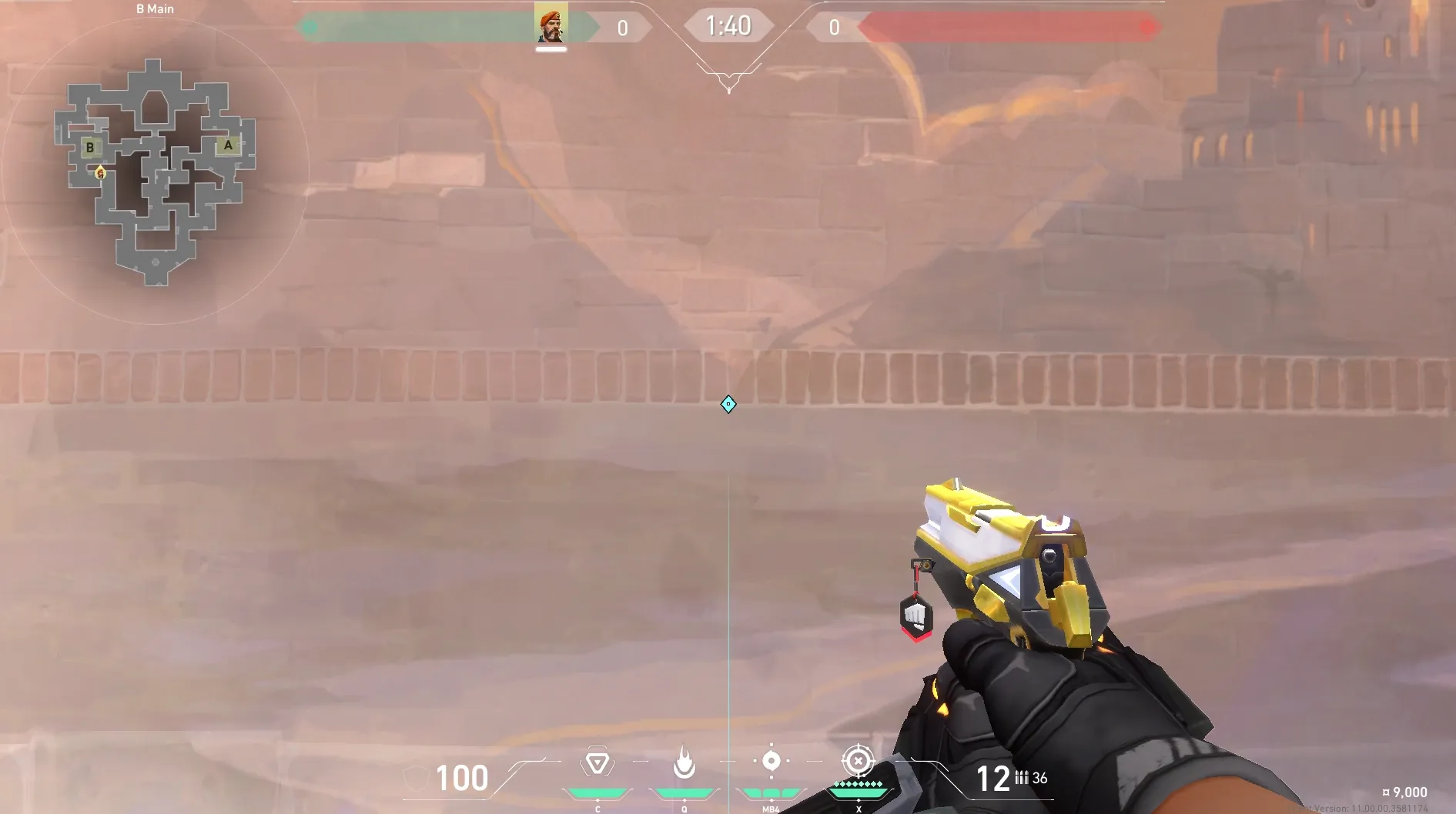 Brimstone Incendiary on Corrode Attack Site B — step 4 of 6: Aim — line up the shot