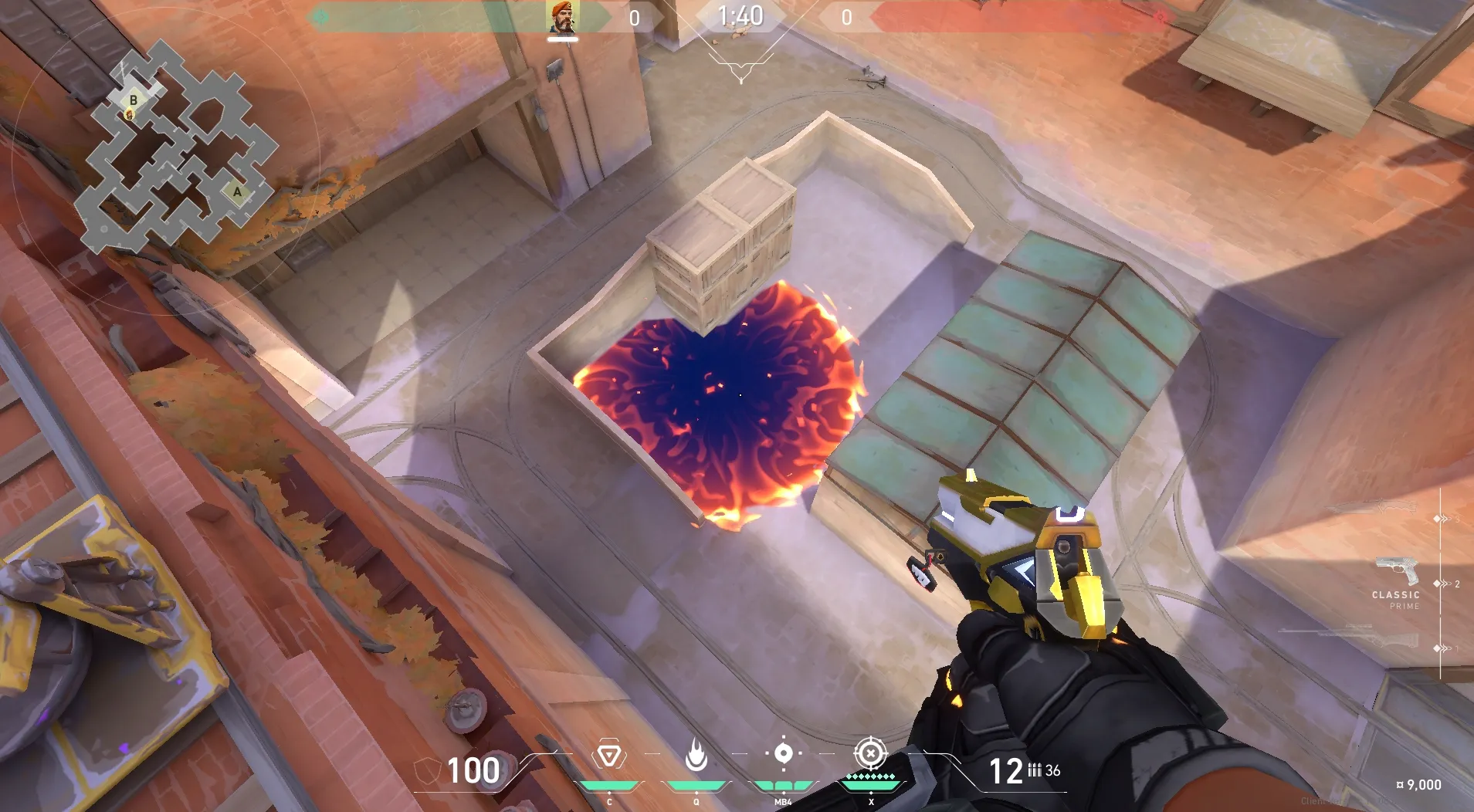 Brimstone Incendiary on Corrode Attack Site B — step 6 of 6: Result
