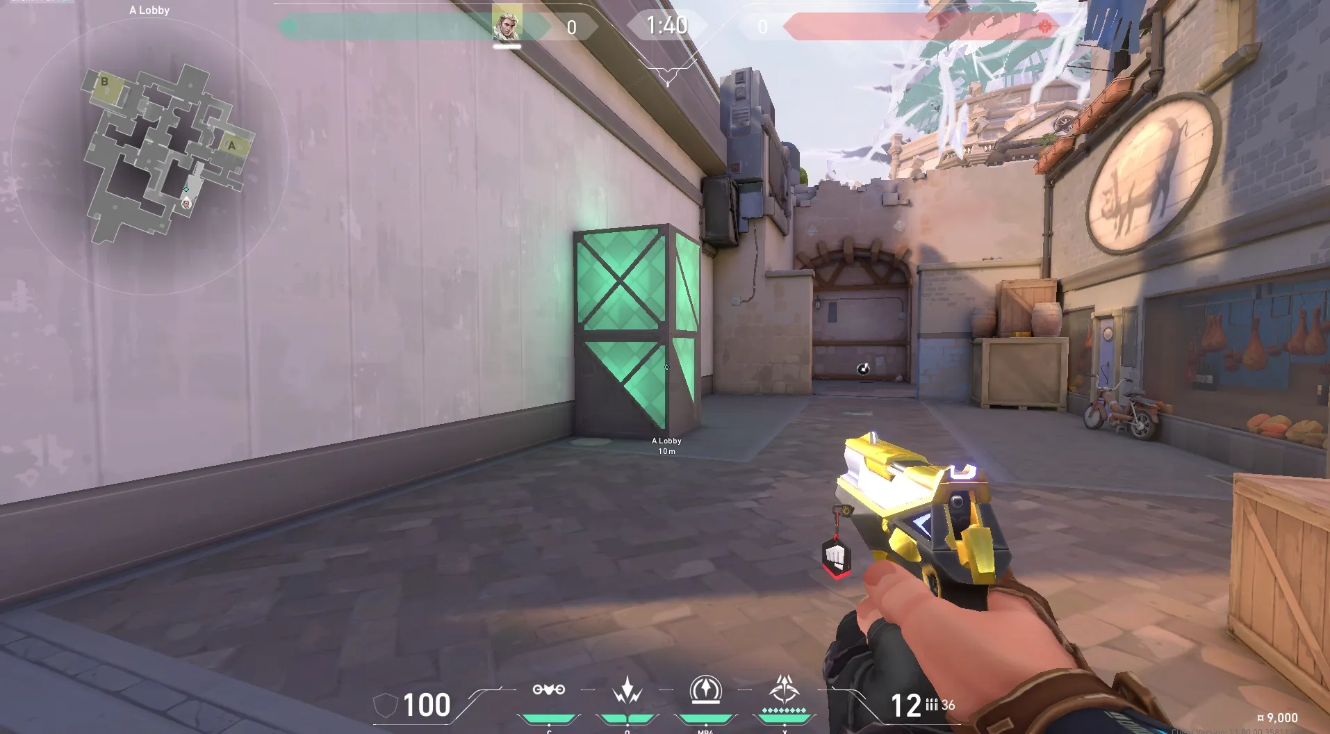 A Lobby to A Main (attack) — Sova lineup on Ascent