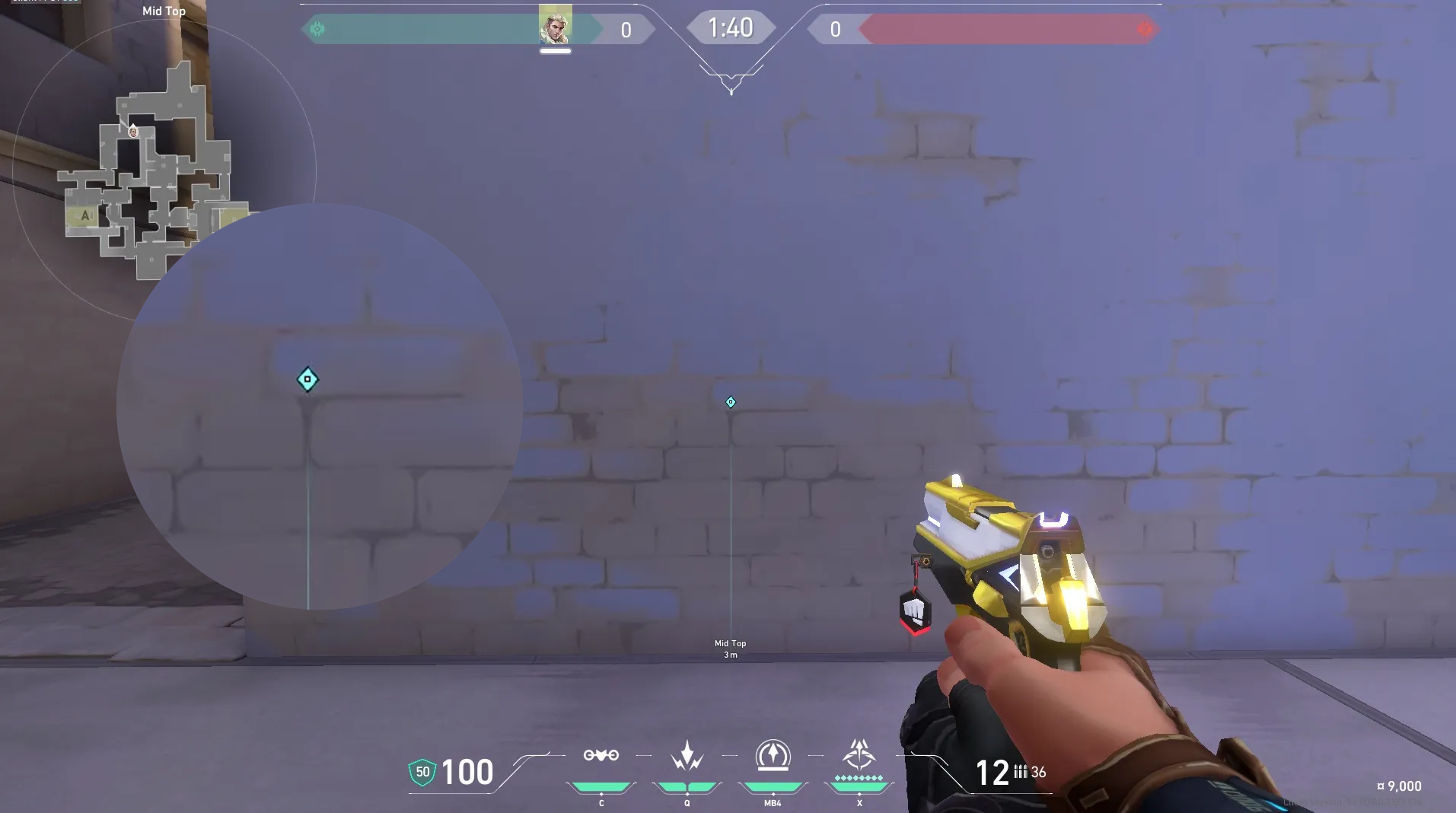 Sova Recon Bolt on Ascent Attack Mid — step 2 of 5: Aim — line up the shot