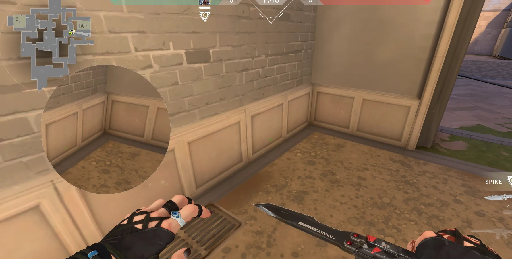 Fade Seize on Ascent Defense Site A — step 1 of 3: Position — where to stand
