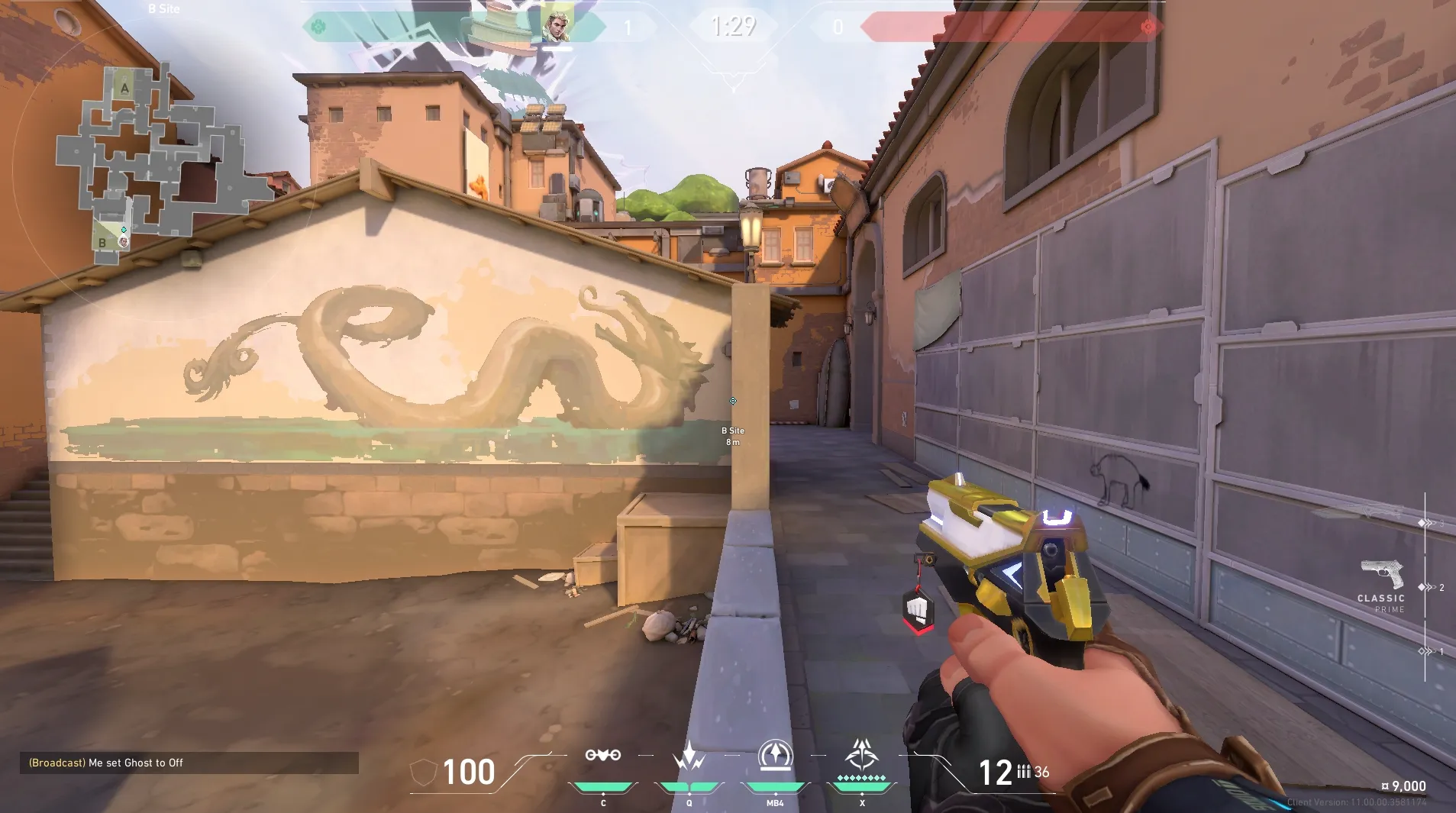 B Lane to B Lobby (defence) #2 — Sova lineup on Ascent