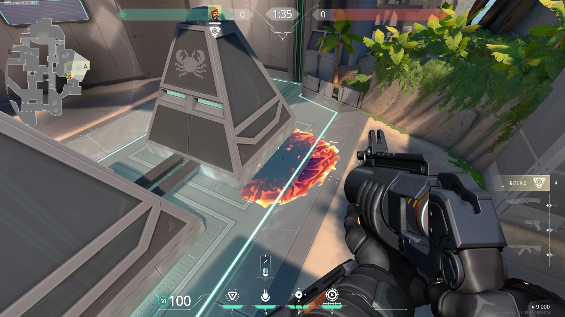 Brimstone Incendiary on Breeze Attack Site A — step 3 of 3: Result