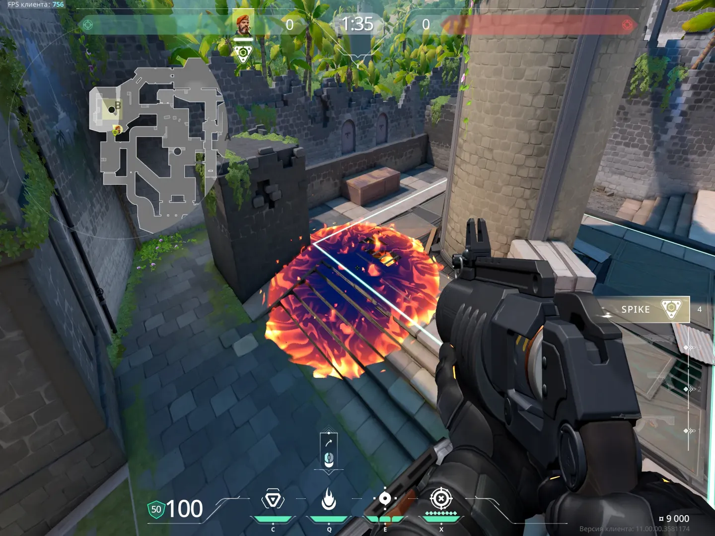 Brimstone Incendiary on Breeze Attack Site B — step 3 of 3: Result