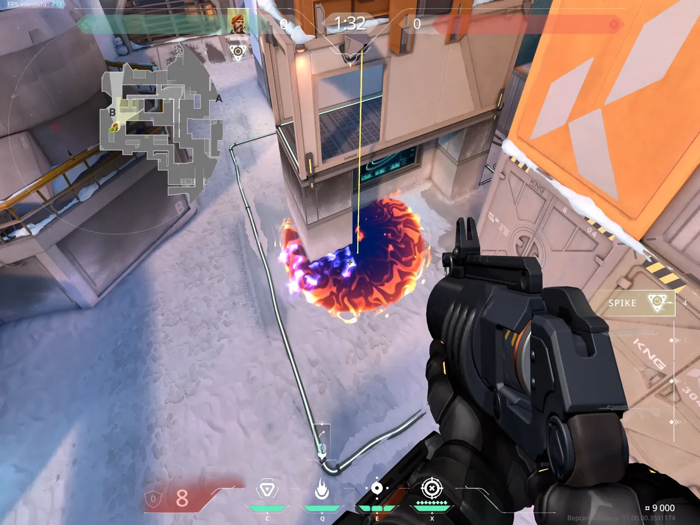 Brimstone Incendiary on Icebox Attack Site B — step 3 of 3: Result
