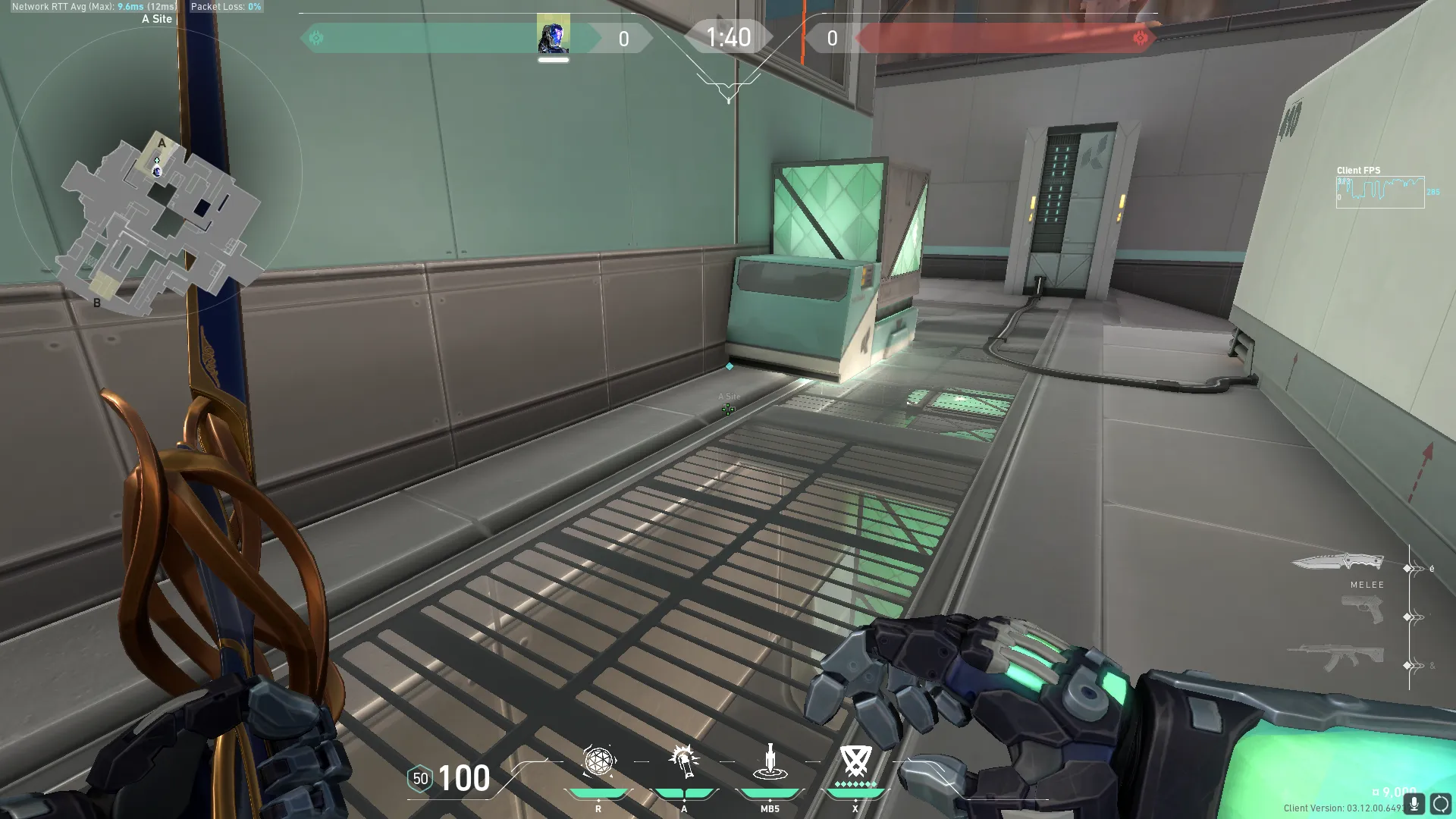 KAY/O Frag_Ment on Icebox Defense Site A — step 1 of 3: Position — where to stand