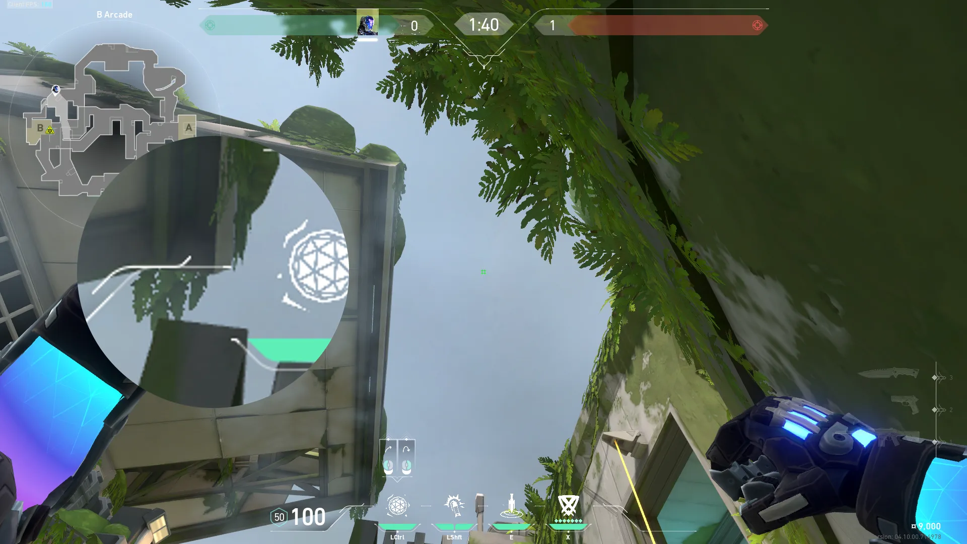 KAY/O Frag_Ment on Fracture Attack Site B — step 2 of 3: Aim — line up the shot