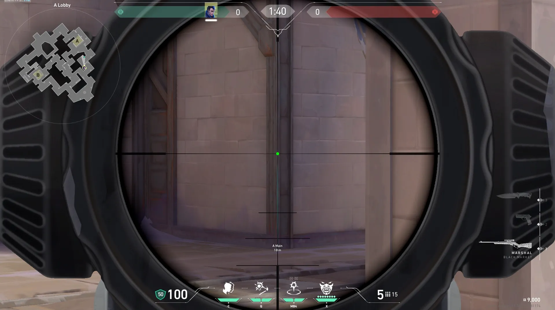 Yoru Gatecrash on Corrode Attack Site A — step 3 of 4: Aim — line up the shot
