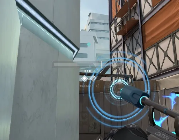 Sova Recon Bolt on Split Attack Site B — step 2 of 3: Aim — line up the shot