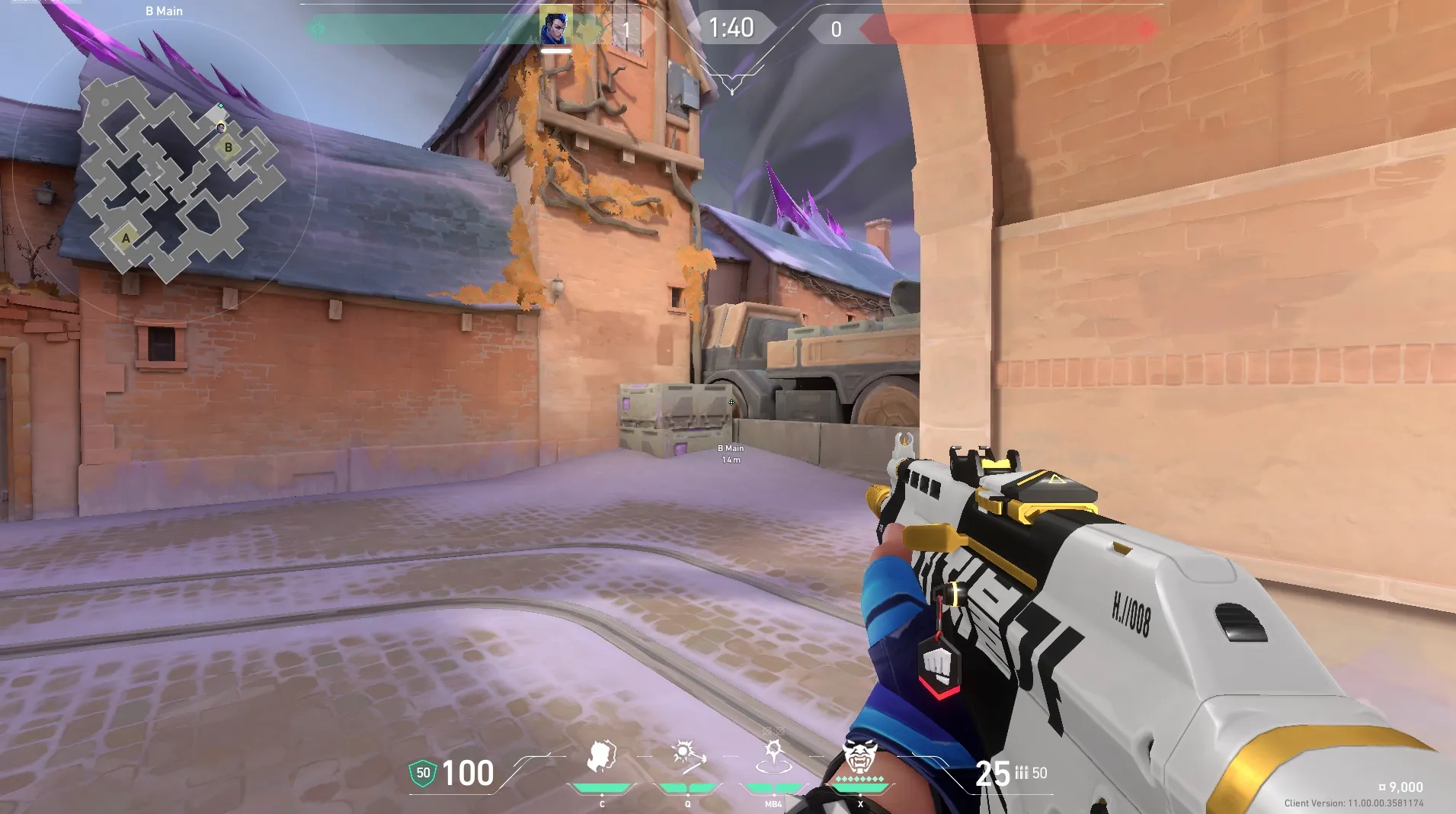 B Main to B Backsite Corner #1 — Yoru lineup on Corrode